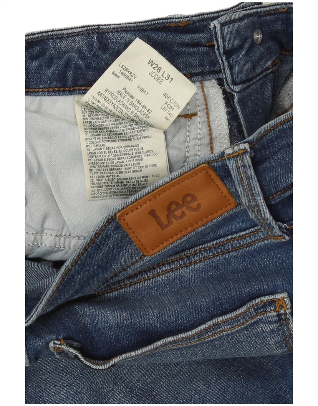 Lee Jean Skinny Jodee Femme W26 L27 Bleu Coton