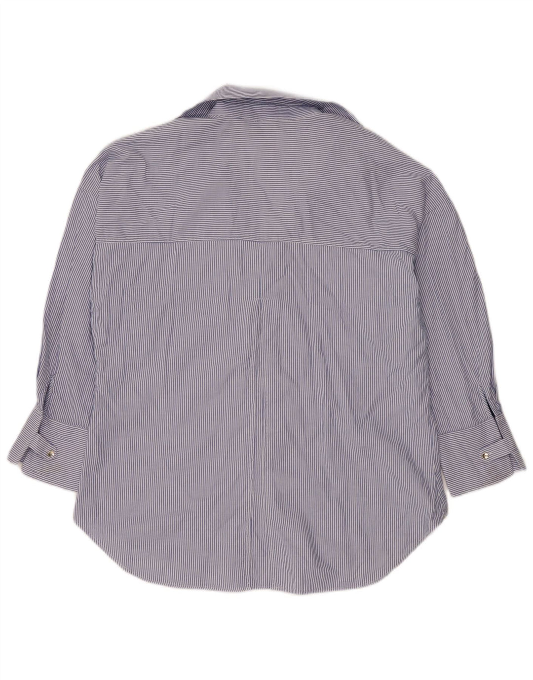 Zara Chemise surdimensionnée pour femme UK 16 Grandes rayures bleues