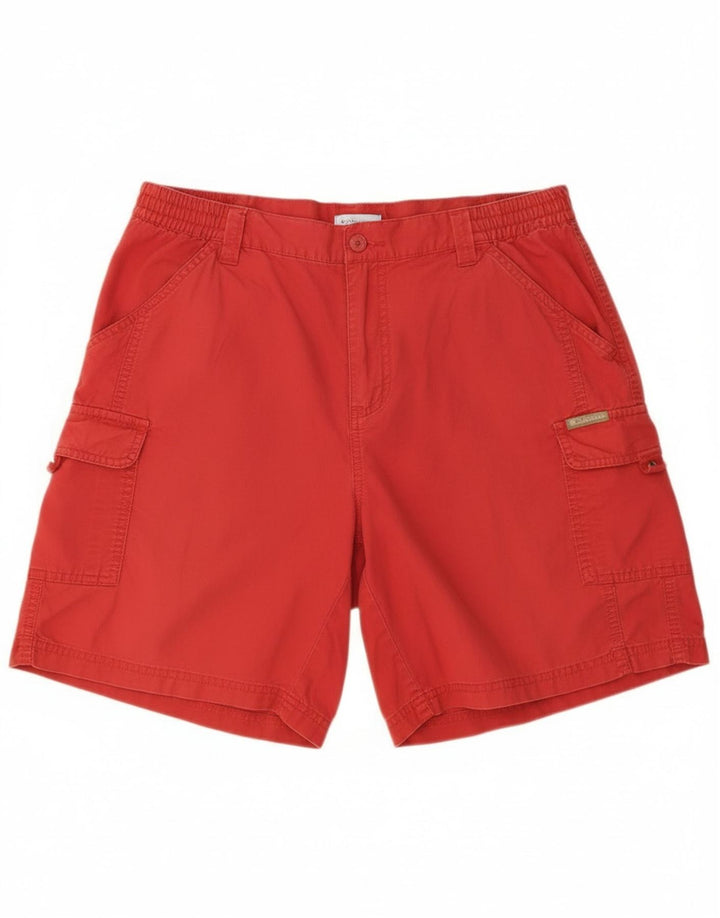 Columbia Short Cargo Femme Large W36 Coton Rouge