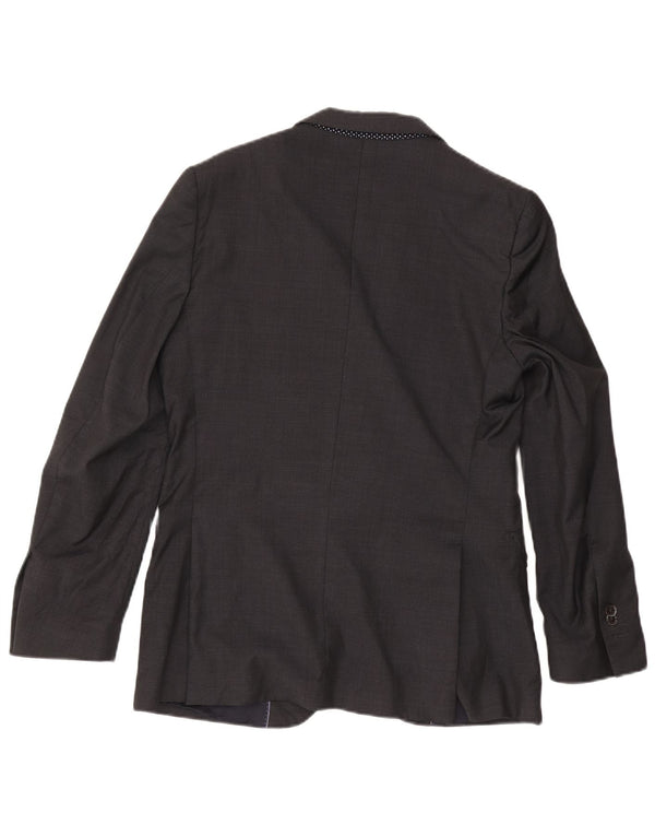 Massimo Dutti Veste Blazer 2 Boutons Homme EU 48 Gris Moyen Acétate