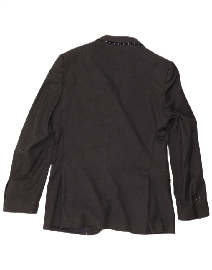 Massimo Dutti Veste Blazer 2 Boutons Homme EU 48 Gris Moyen Acétate