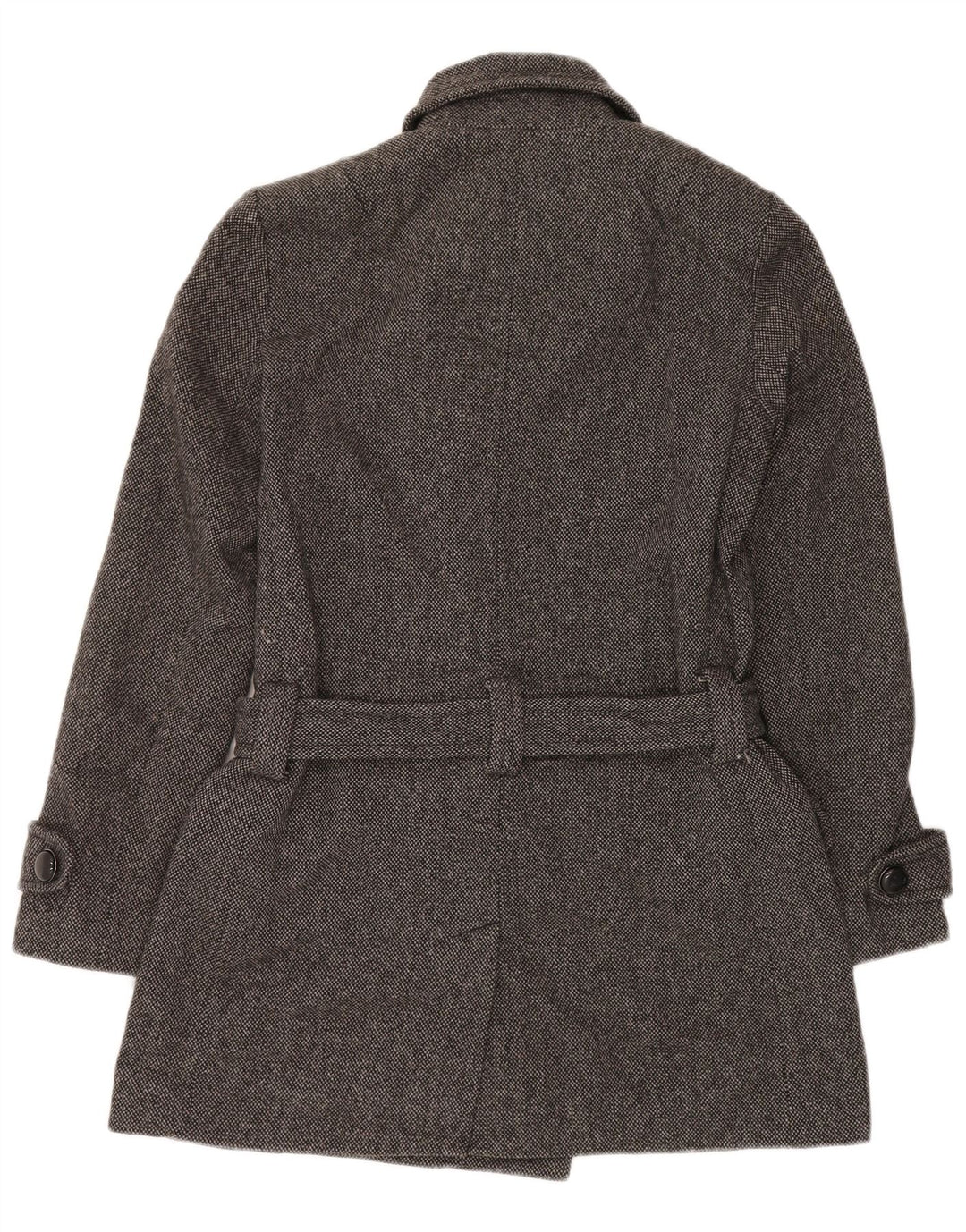 FRENCH CONNECTION Manteau Femme UK 12 Laine Gris Moyen