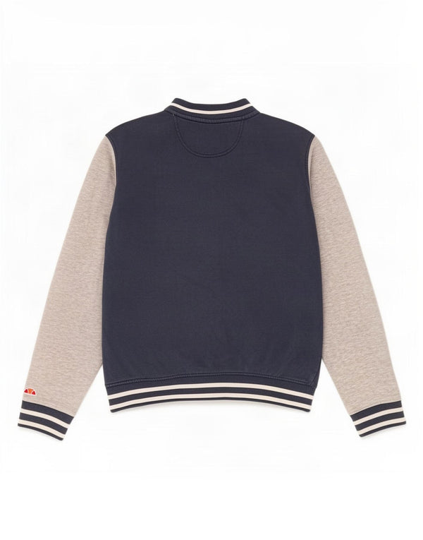 Ellesse Veste de survêtement graphique pour hommes, grande taille, bleu marine, colour block