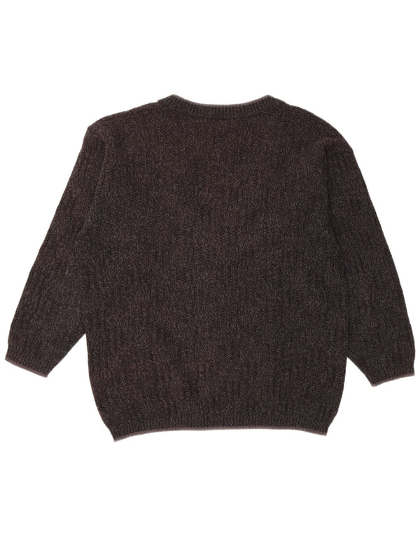 vintage Homme Cardigan Pull XL Noir