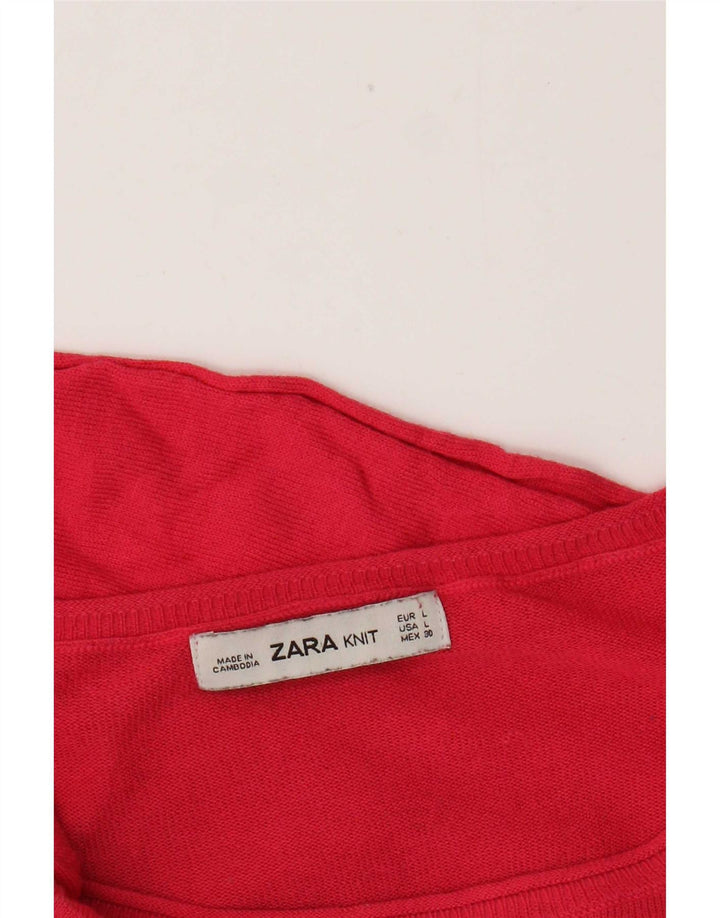 Zara Chemisier Femme UK 16 Large Rose