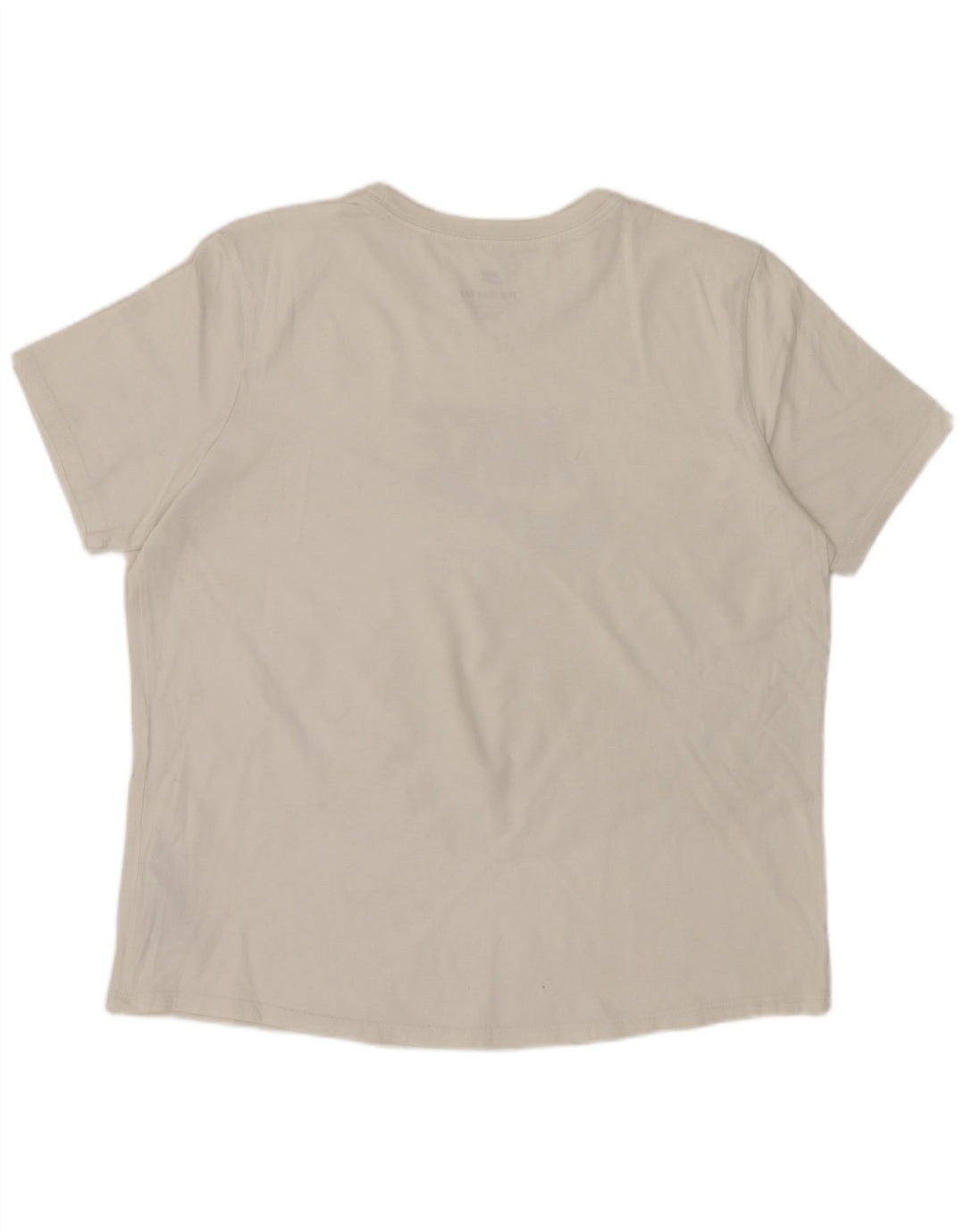 NIKE T-shirt graphique pour femme UK 16 Grand coton blanc