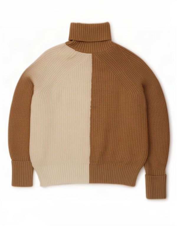 Marks & Spencer Pull col roulé pour femme UK 10 Petit Beige