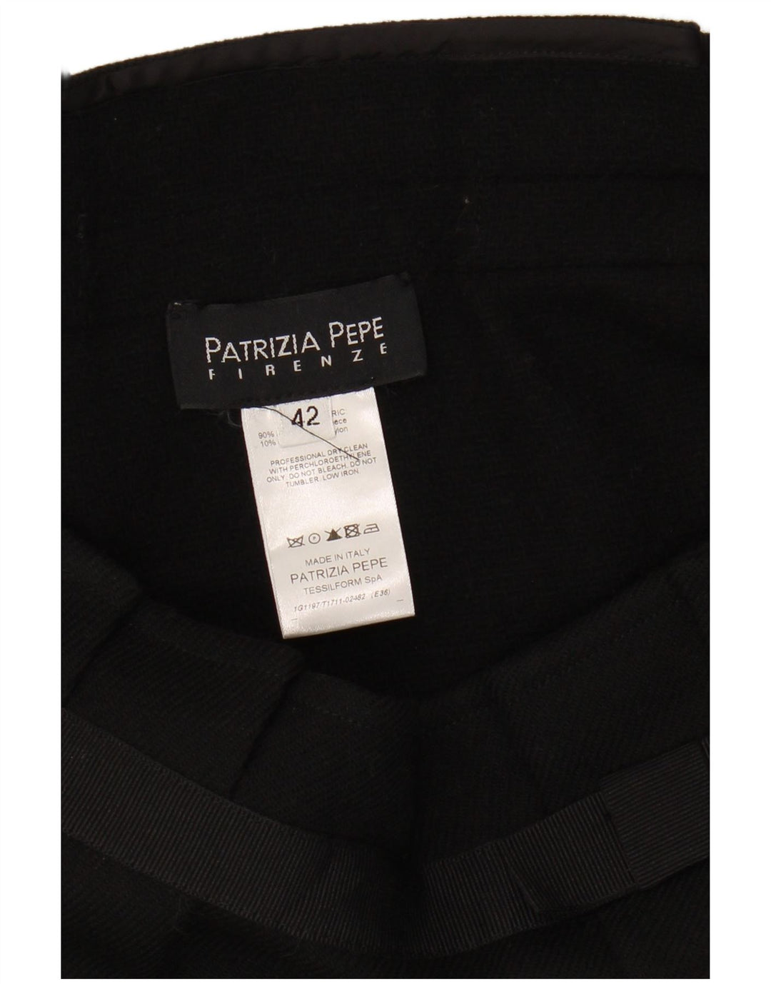 PATRIZIA PEPE Jupe évasée Firenze pour femme IT 42 Medium W30 Laine noire