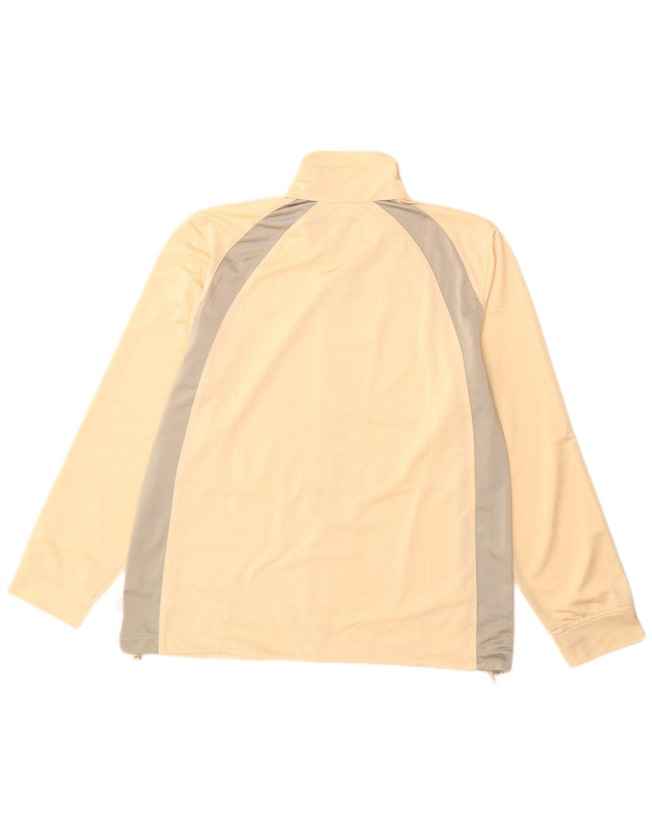 Diadora Veste de survêtement pour femme UK 18 XL Beige Colorblock Polyester