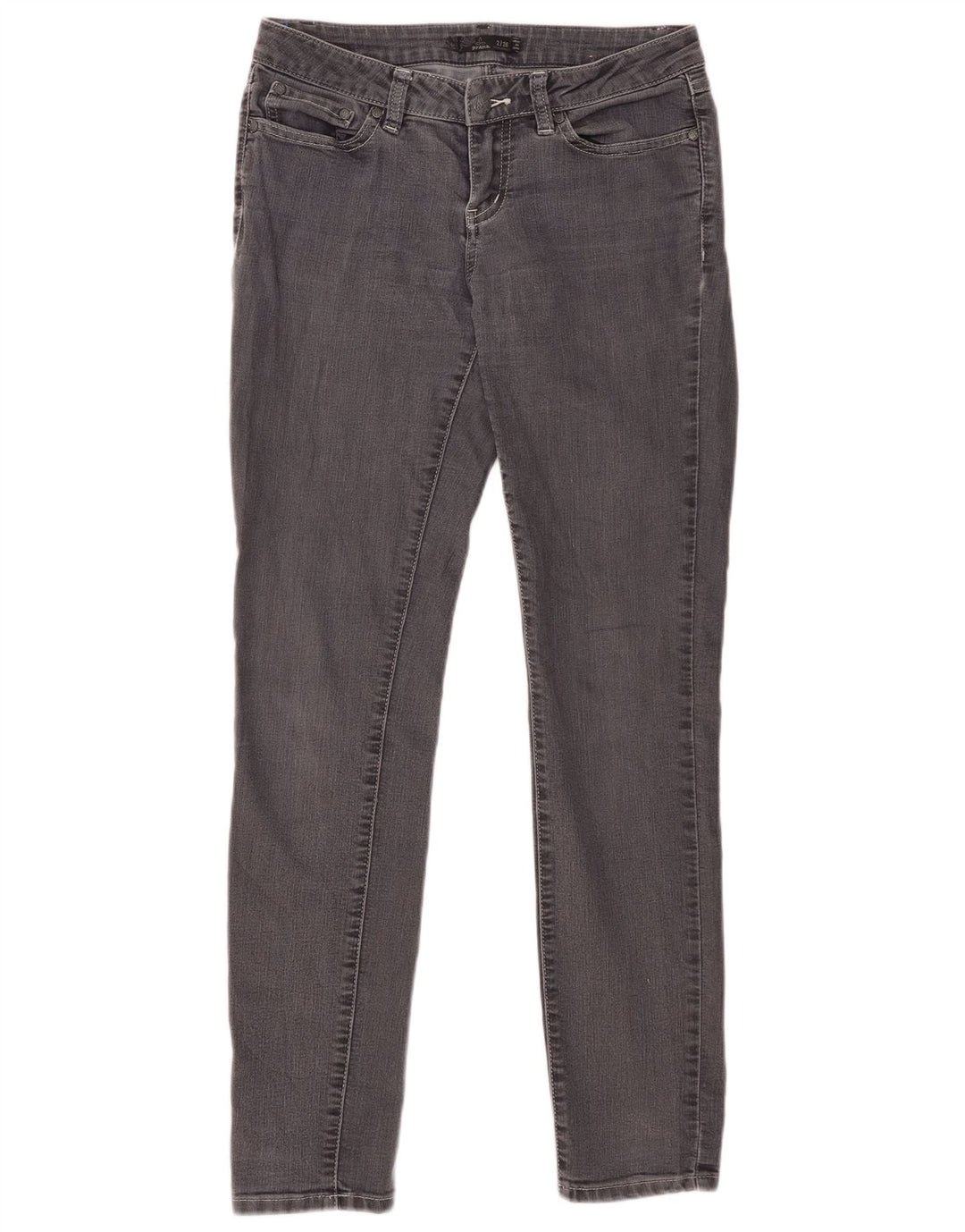 PRANA Jean skinny taille moyenne pour femme US 2 XS W26 L31 Gris Coton