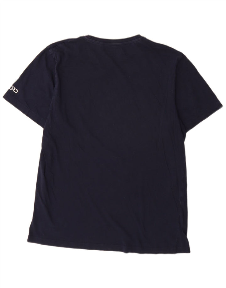 Kappa T-Shirt Graphique Homme Bleu Marine Large