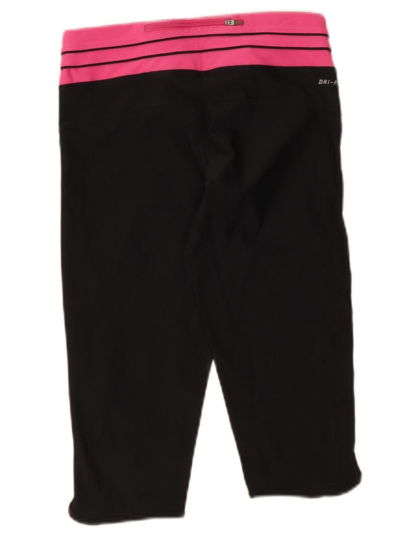 Nike Legging Capri Dri Fit pour femme UK 8 Small Noir Colorblock