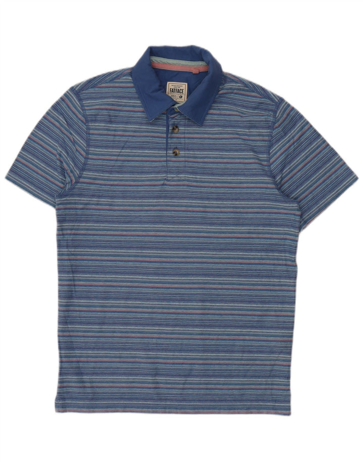 FAT FACE Polo Homme Bleu Moyen Rayé Coton