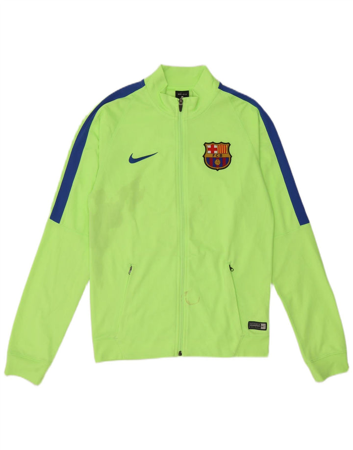 Nike Hommes FCB Survêtement Top Veste Petit Vert Colorblock Polyester