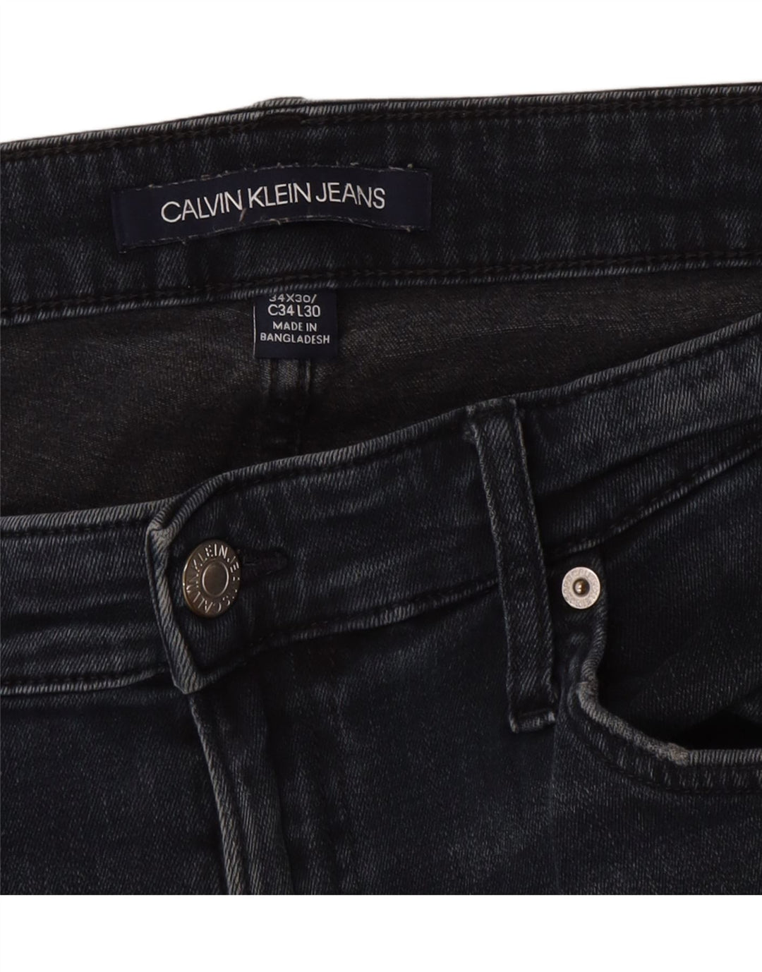 Calvin Klein Jean Slim Homme W34 L30 Bleu Marine