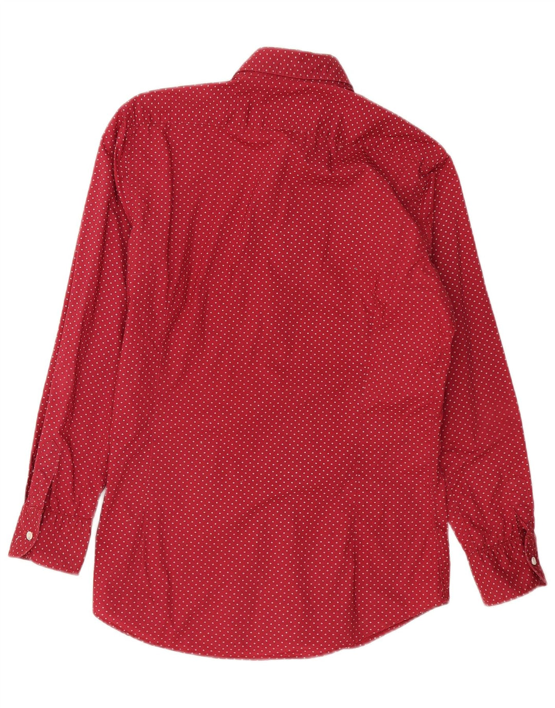 Massimo Dutti Chemise Homme Petit Coton À Pois Rouge