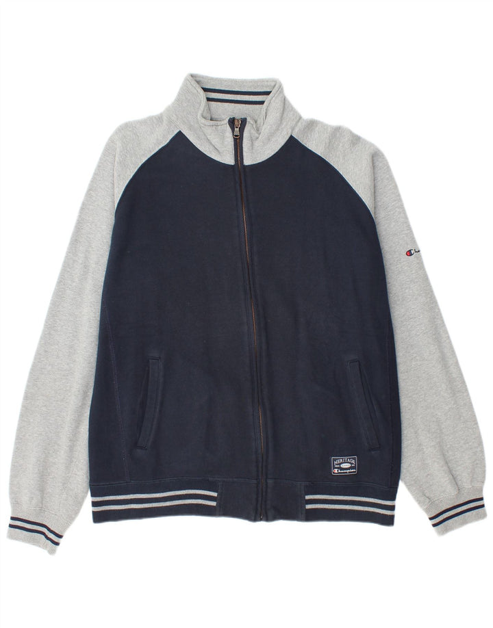 Champion Veste de Survêtement Heritage Classics Homme Bleu Marine Taille L