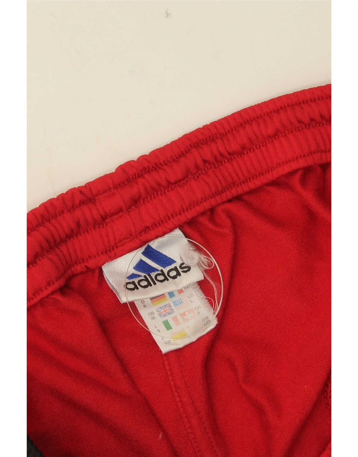 Adidas Pantalon de Survêtement Graphique Homme Rouge Moyen Polyester Colorblock