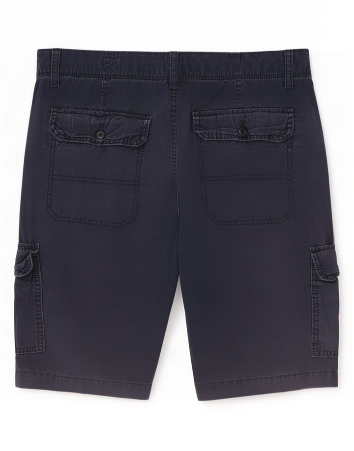 Short Cargo Homme Gap W28 Coton Rayé Bleu Marine Moyen