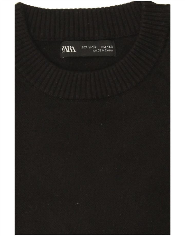 Zara Pull ras du cou pour garçon 9-10 ans Noir
