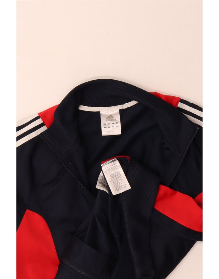 Adidas Veste de survêtement pour homme UK 42/44 Large Bleu marine Polyester