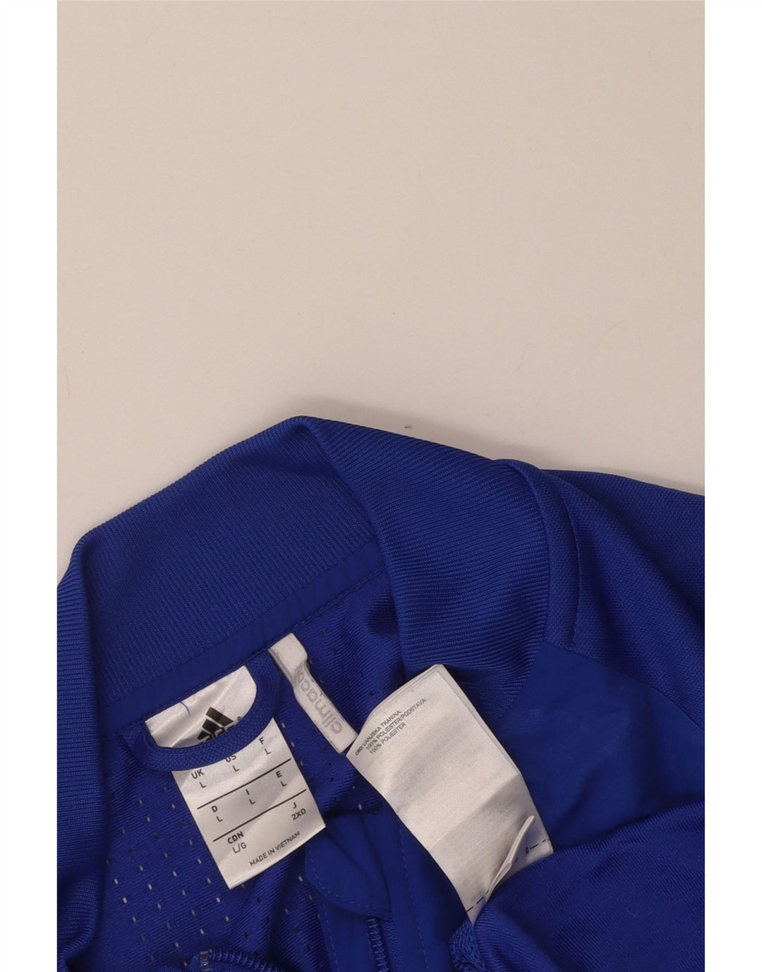 ADIDAS Veste de survêtement Climacool Graphic pour hommes, grand bleu, polyester