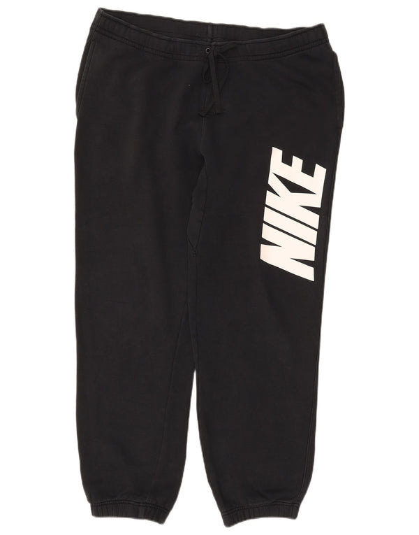 Nike Pantalon de survêtement graphique pour homme en coton noir Taille L