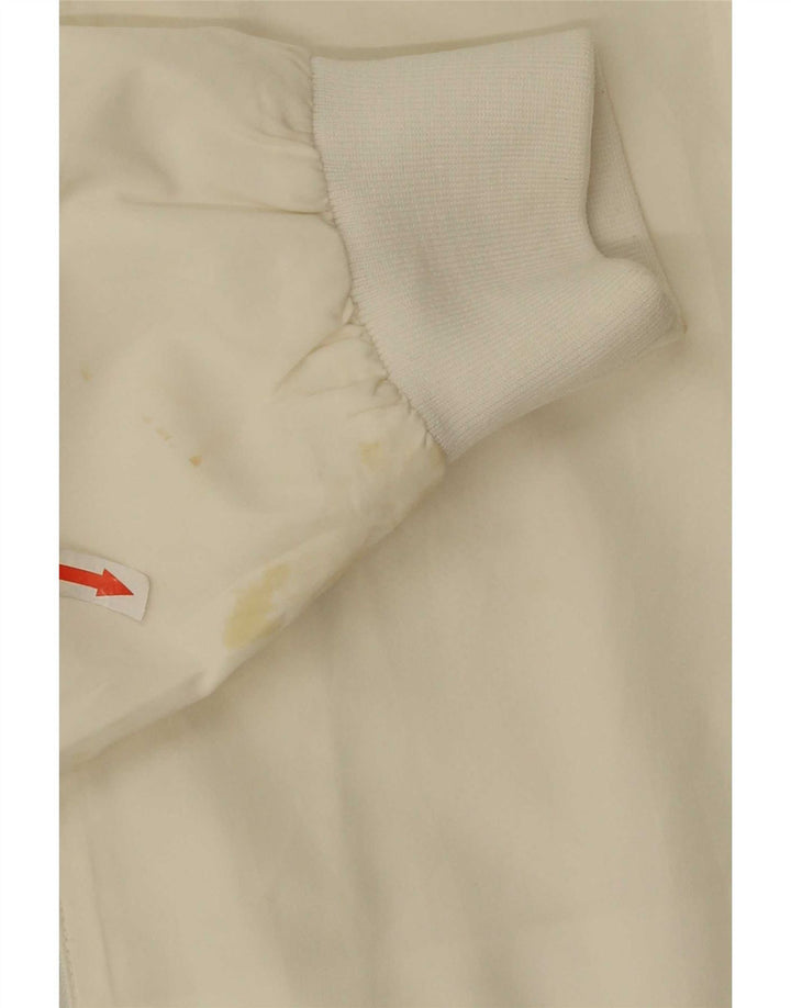 Reebok Veste de survêtement pour homme Small Blanc Colorblock Polyester