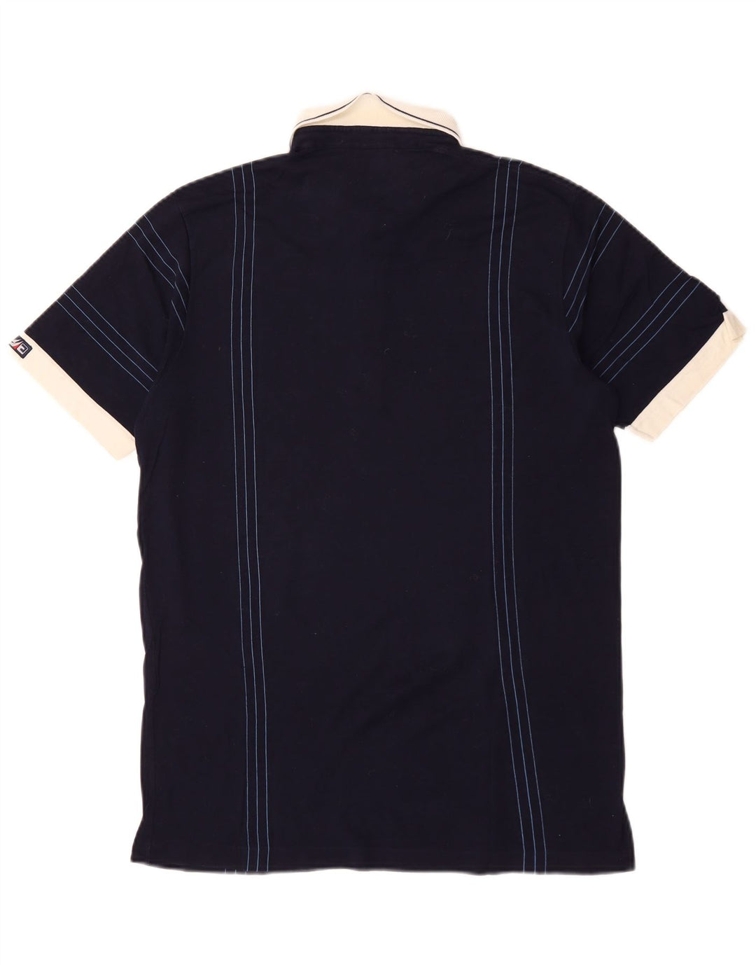 Cagi Polo Homme Grand Bleu Marine Rayé