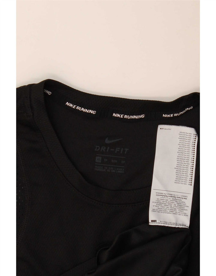 Nike Hommes Dri Fit T-Shirt Haut XS Noir Polyester
