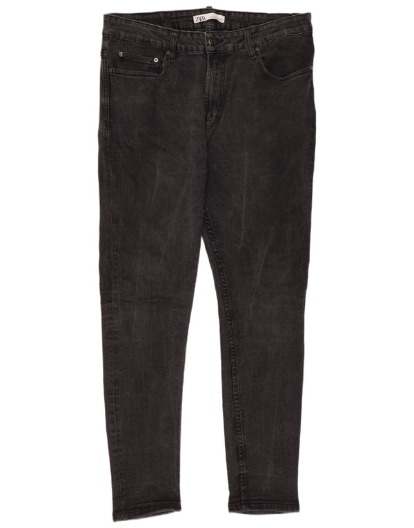 Zara Jean skinny homme WU 46 XL W36 L29 Gris Coton