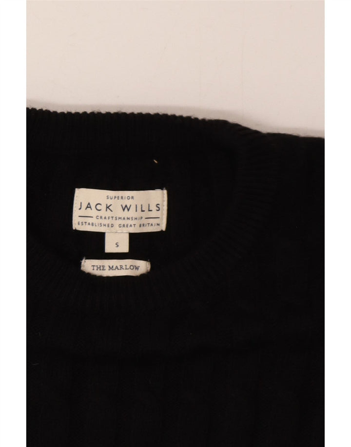 Jack Wills Pull à col rond pour homme Taille S Noir