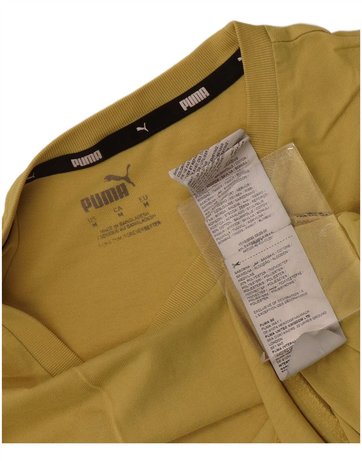 Puma T-Shirt Homme Jaune Moyen Coton