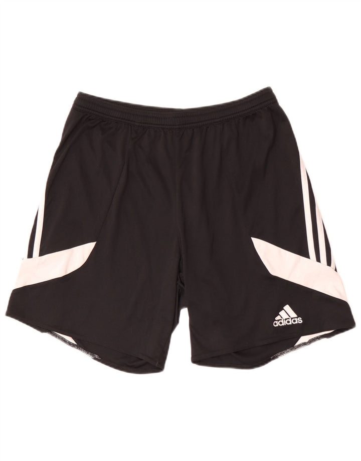 Adidas Short de sport Climalite Homme Noir Moyen Polyester Colorblock