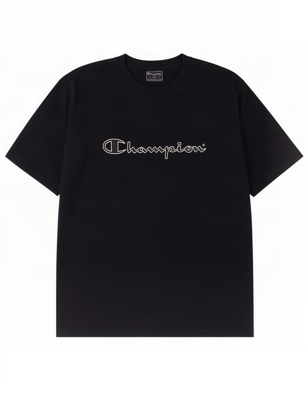 Champion T-Shirt Graphique Homme Top XL Bleu Marine Coton
