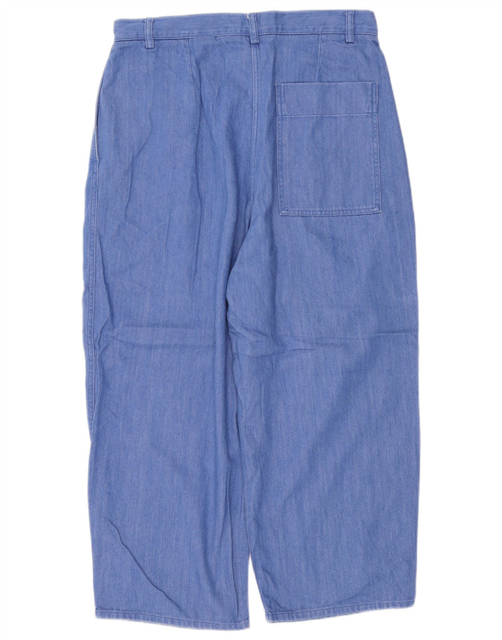 Cos Pantalon court femme EU 40 Medium W30 L24 Bleu Coton