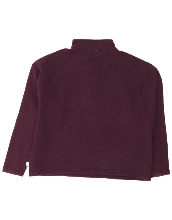 Russell Athletic Sweat-shirt à col zippé pour femme UK 18 XL Coton marron