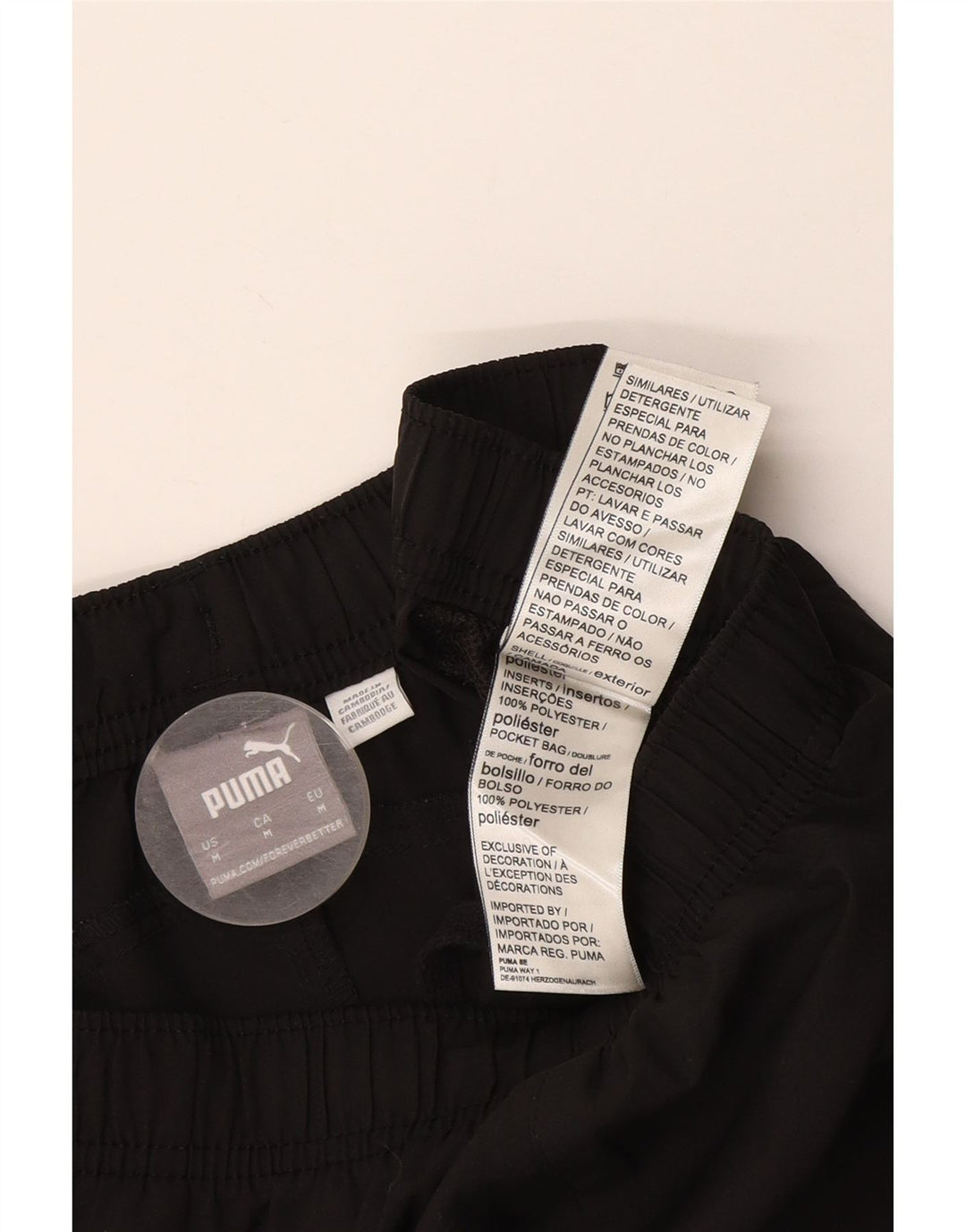 Puma Short Graphic Sport Homme Noir Moyen Polyester