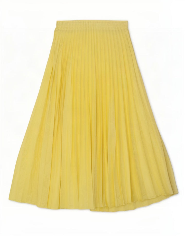 Zara Femme Jupe Plissée Small W31 Jaune
