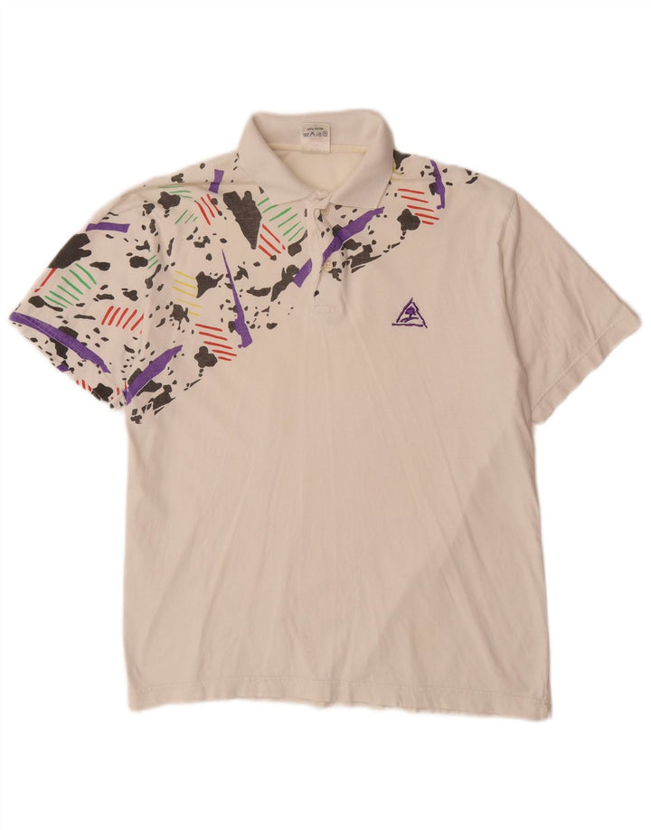 Polo VINTAGE Garçon 15-16 ans Coton Camouflage Blanc Moyen