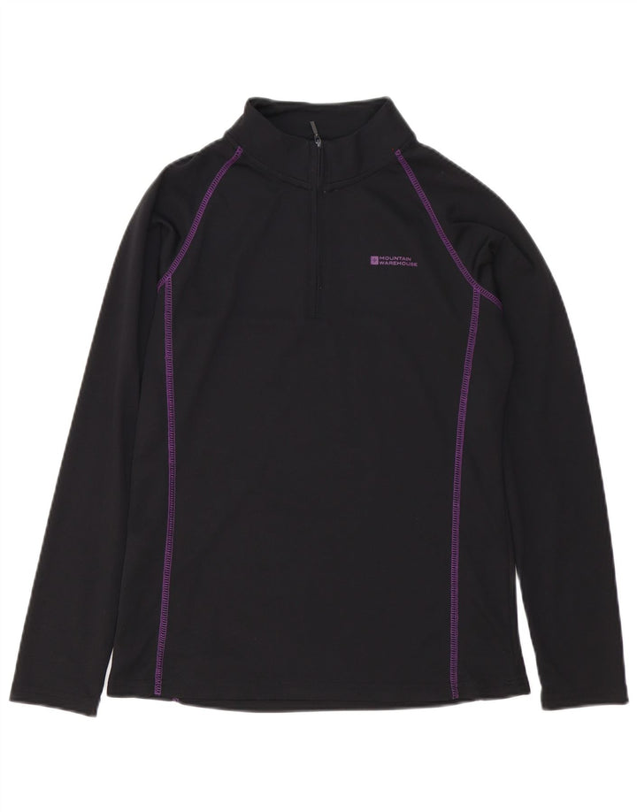 Mountain Warehouse Haut de survêtement pour femme UK 10 Small Noir