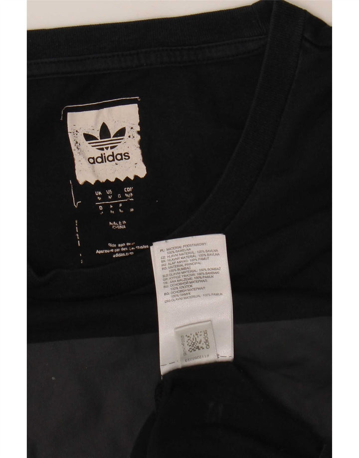 Adidas T-Shirt Graphique Homme Bleu Marine Moyen Coton
