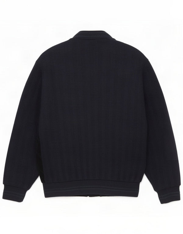 WESTBURY Mens By C&A Cardigan Sweater Small Navy Colourblock Classic
