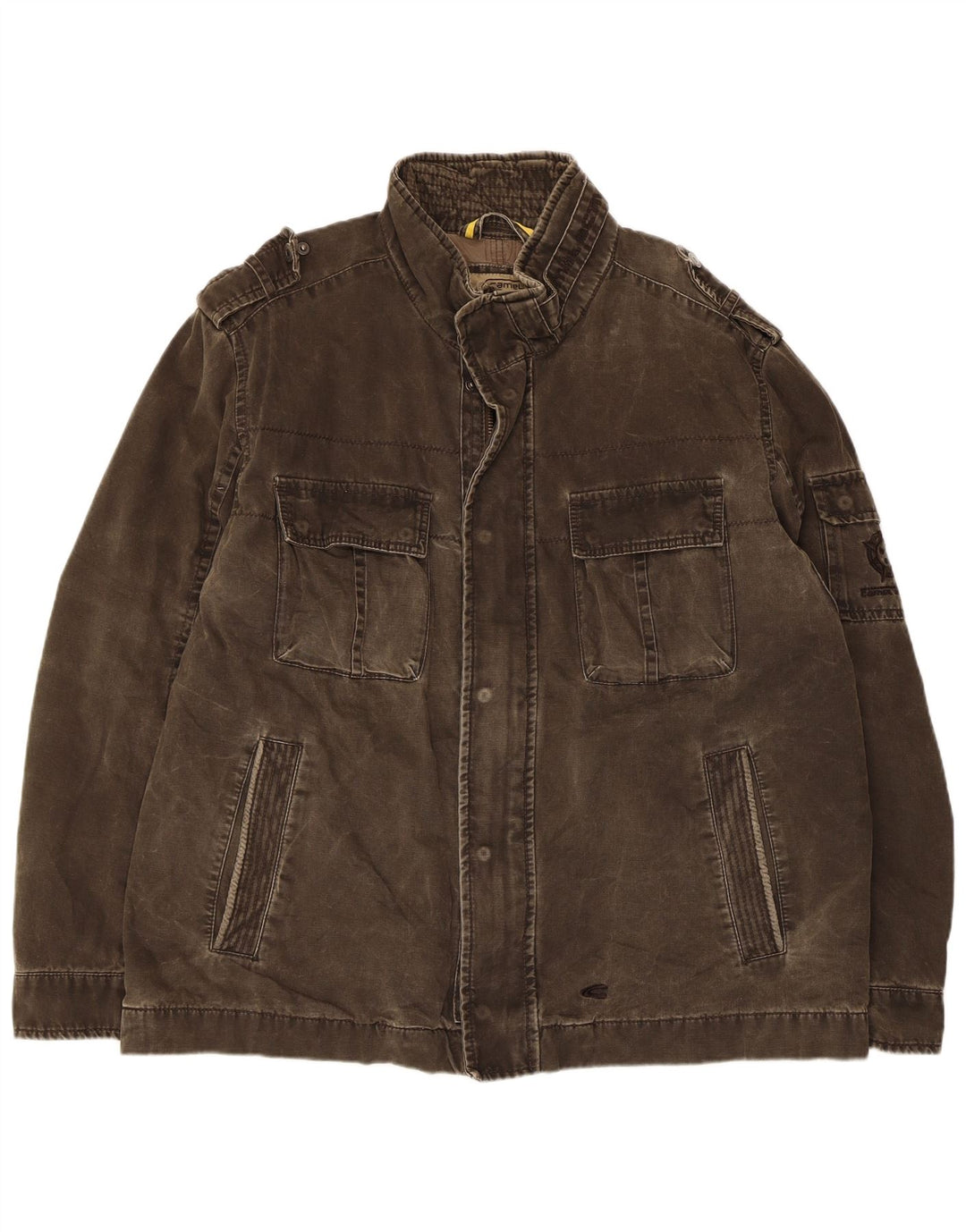 Camel Active Veste Militaire Homme UK 42 XL Kaki Coton