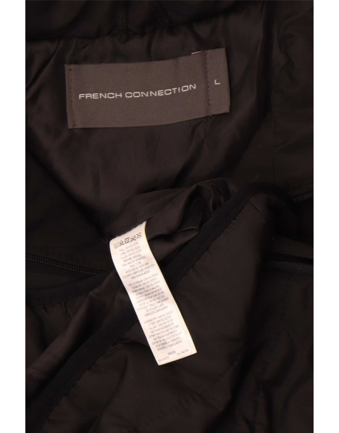 French Connection Veste matelassée pour homme UK 40 Large Noir Polyester