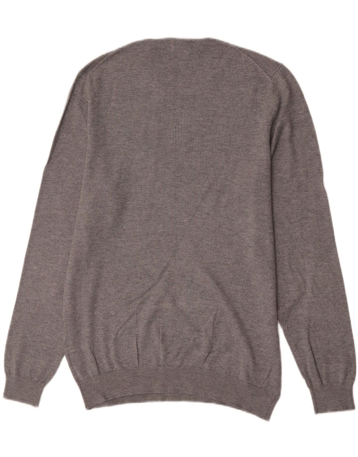 Zara Pull Col Ras Du Cou Homme Gris Moyen