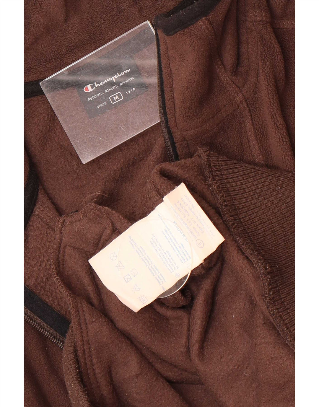Champion Veste polaire pour homme UK 38 Marron moyen Polyester Sports