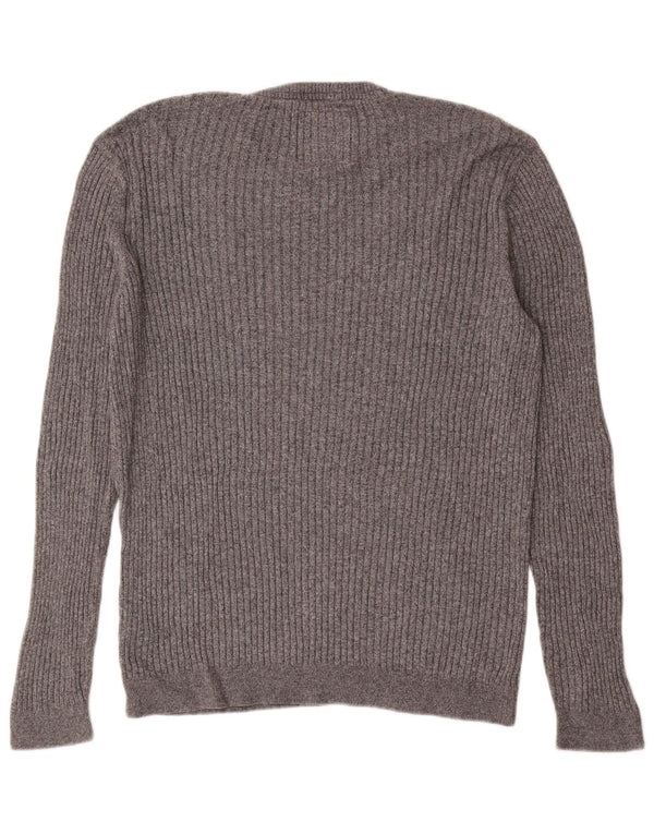 Hollister Pull Muscle Crew Neck Jumper Homme Gris Coton Large