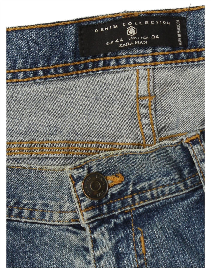 Zara Jean slim pour homme EU 44 Large W34 L30 Bleu
