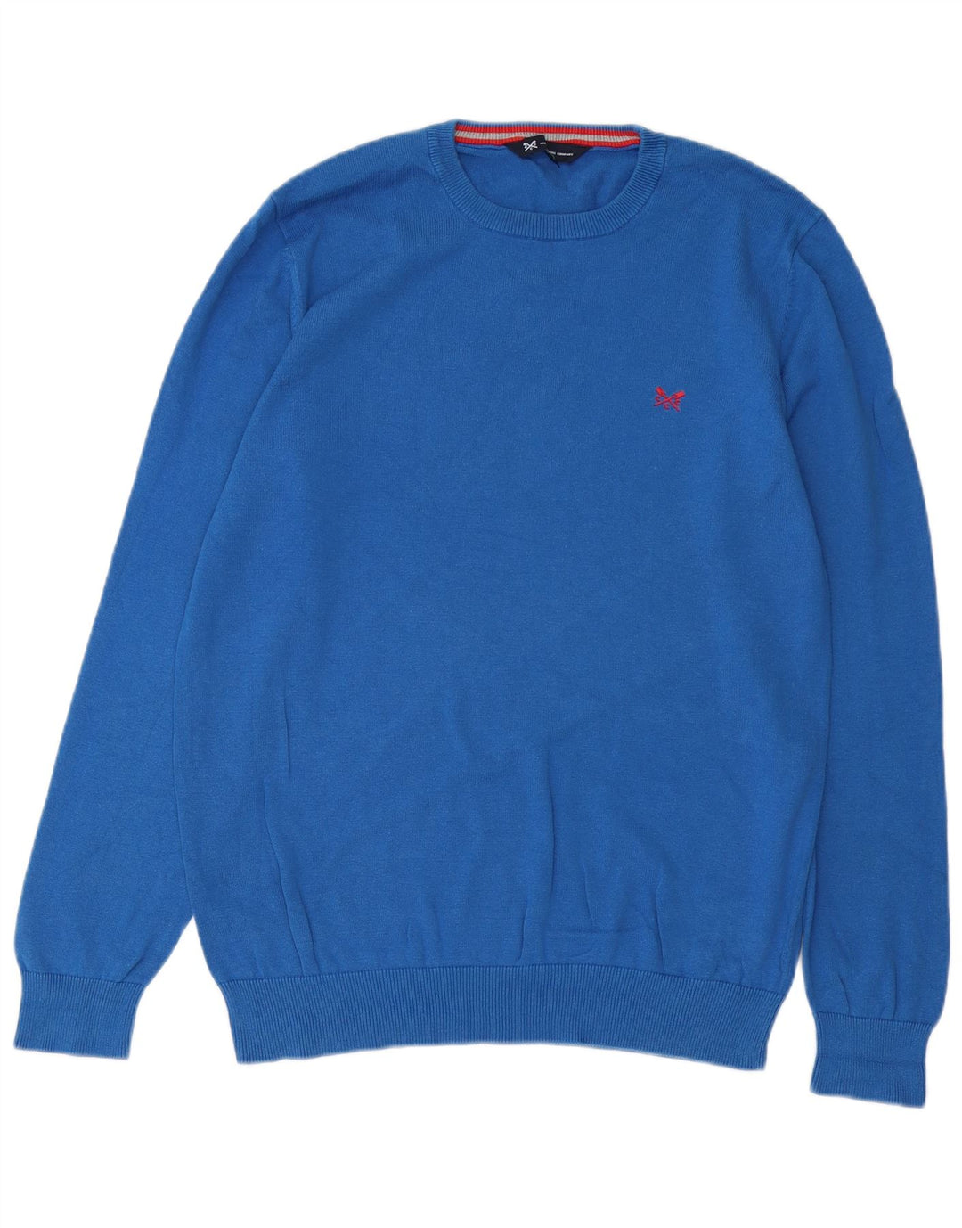 CREW CLOTHING Pull à col rond pour homme, grand bleu